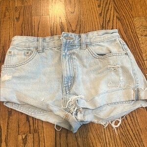 Pull&Bear Blue Jean Shorts